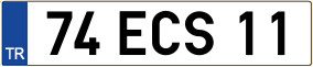 Trailer License Plate